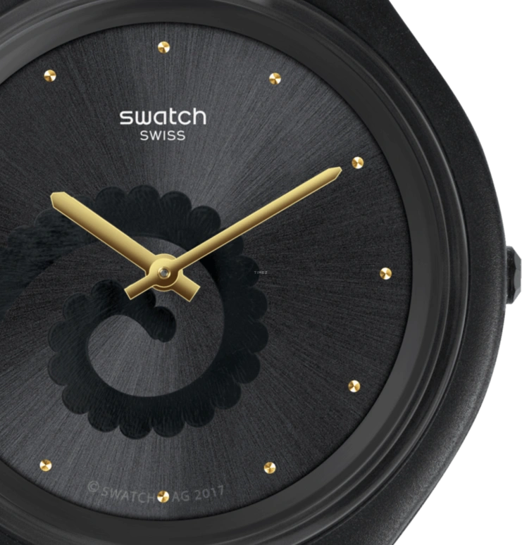 Swatch,Originals 40mm,40mm,Plastic,Black,Sapphire,Crystal Glass,SZS27