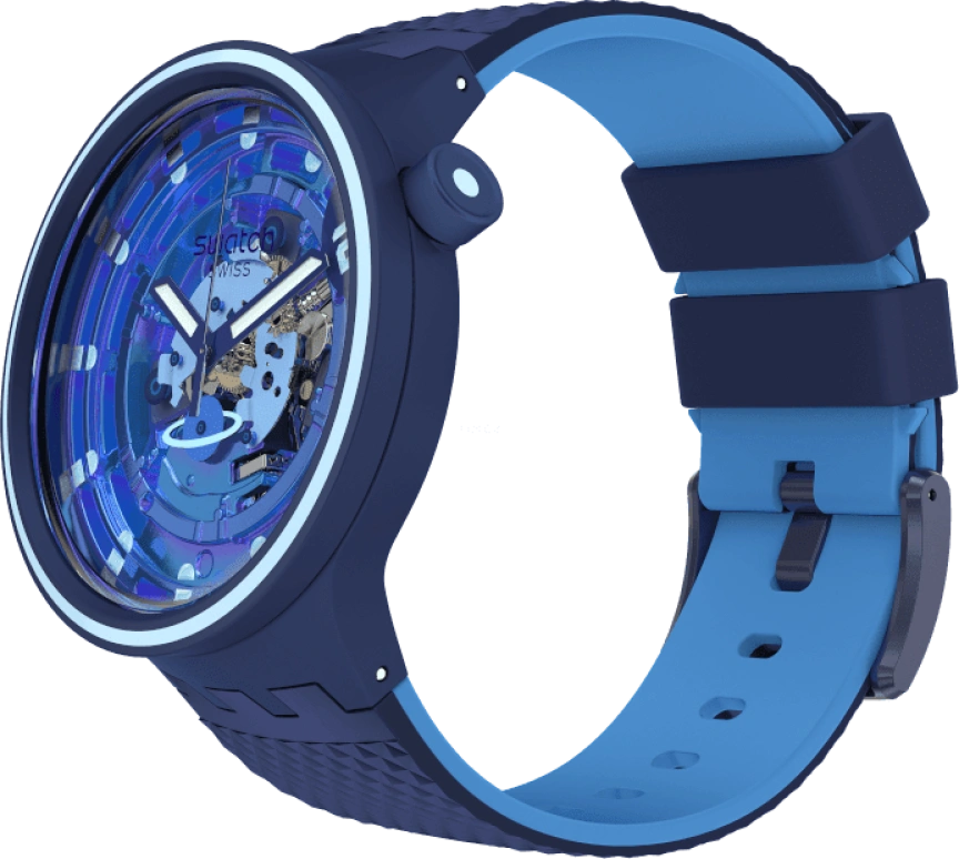 Swatch,Other 47mm,47mm,Sapphire,Crystal Glass,SB01N101