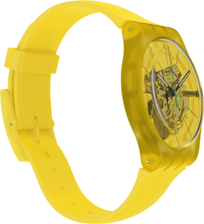 Swatch,Originals 41x47.40mm,41x47.40mm,Plastic,Yellow,SUOJ108