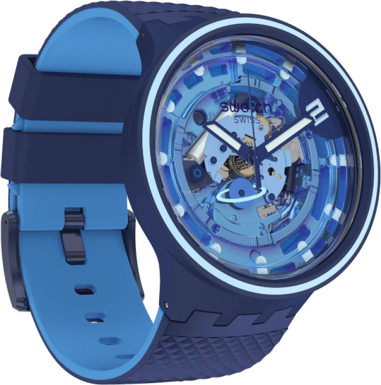 Swatch,Other 47mm,47mm,Sapphire,Crystal Glass,SB01N101