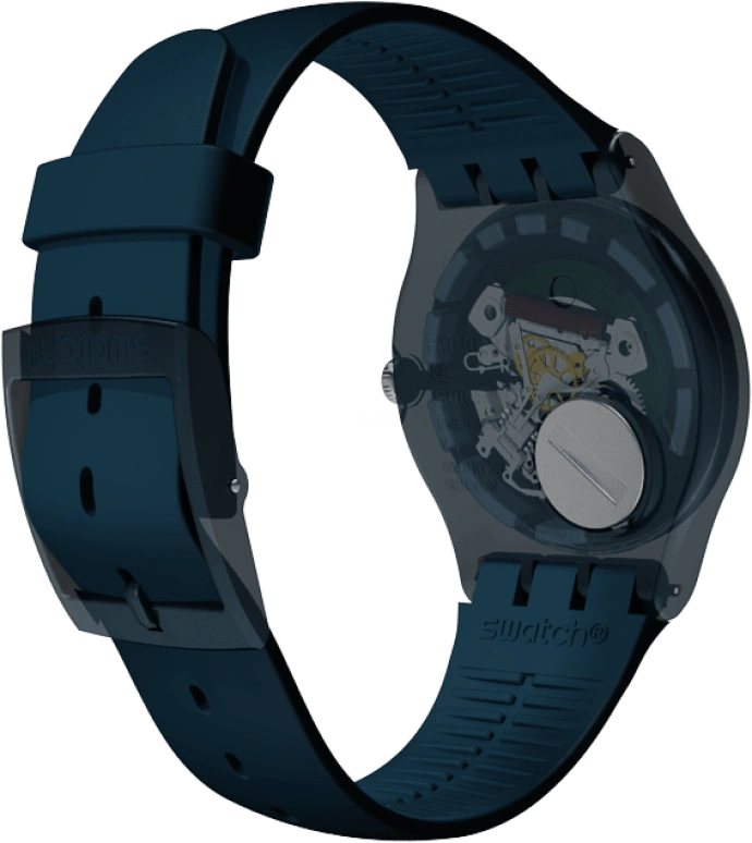 Swatch,CLASSIC 41mm,41mm,Plastic,Blue,SUON700