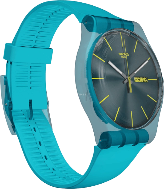 Swatch,Originals 41mm,41mm,Plastic,Blue,SUOL700
