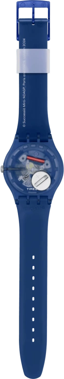 Swatch,Originals 41mm,41mm,Bio-sourced,Orange Red,Quartz,Round,Blue,SO29Z136