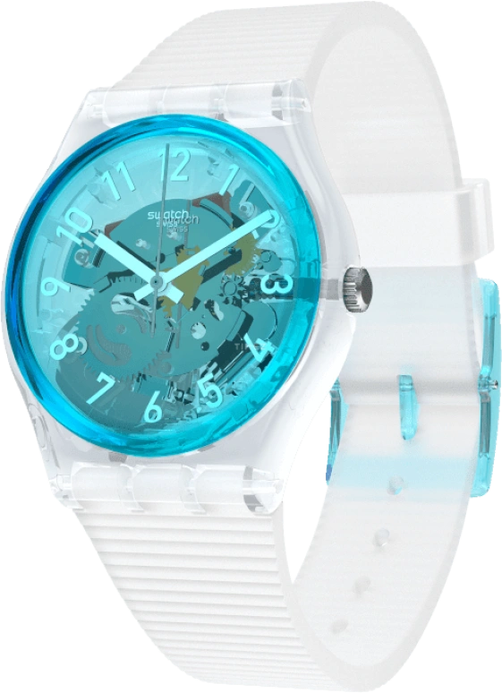 Swatch,Originals 34mm,34mm,Plastic,Blue,Open,GW215