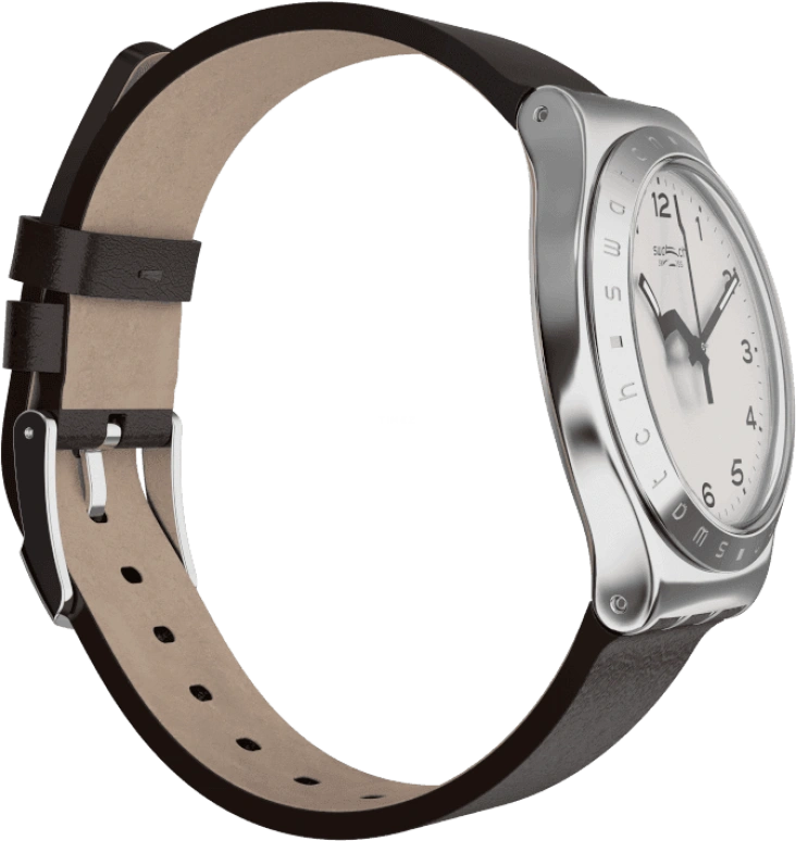 Swatch,IRONY 42.70mm,42.70mm,Stainless Steel,Silver White,YWS101