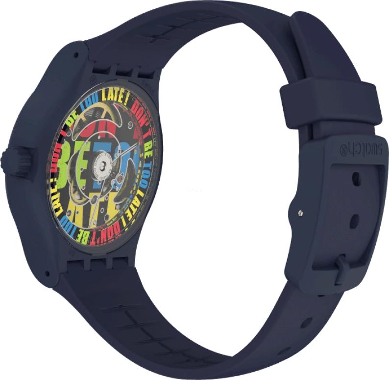 Swatch,Originals 42mm,42mm,Bioceramic,Blue,Quartz,Sapphire,Crystal Glass,Round,SO30N400