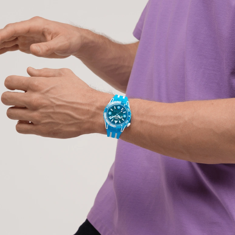 Swatch,SCUBAQUA 44x51.50mm,44x51.50mm,Bio-sourced,Bioceramic,Blue,Quartz,Round,SSCU09S100