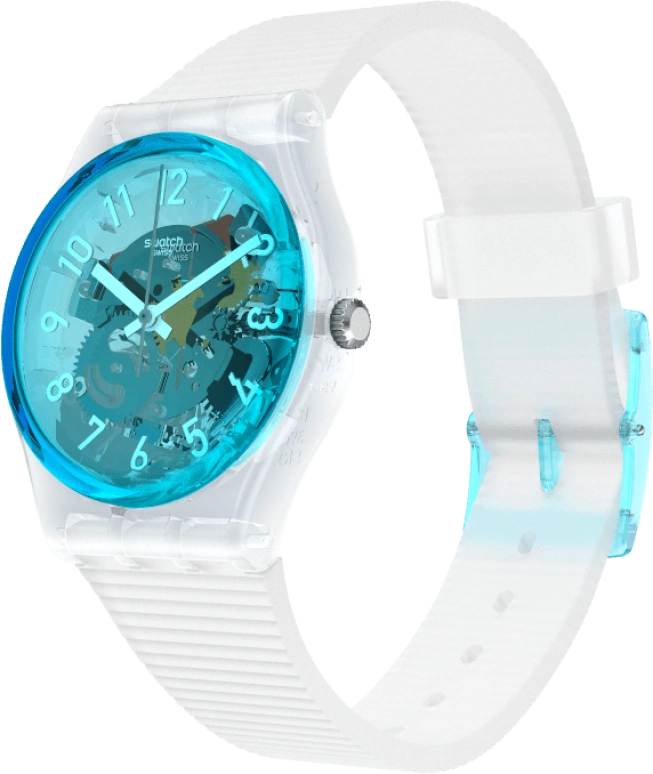 Swatch,Originals 34mm,34mm,Plastic,Blue,Open,GW215