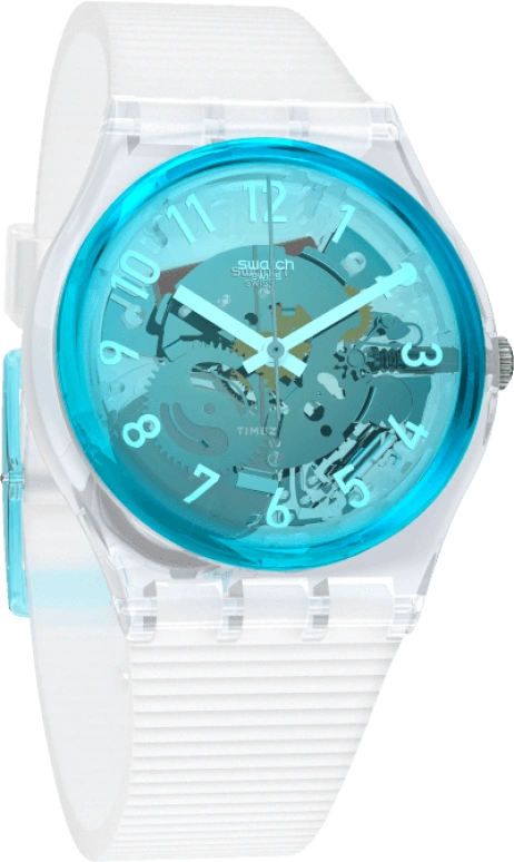 Swatch,Originals 34mm,34mm,Plastic,Blue,Open,GW215