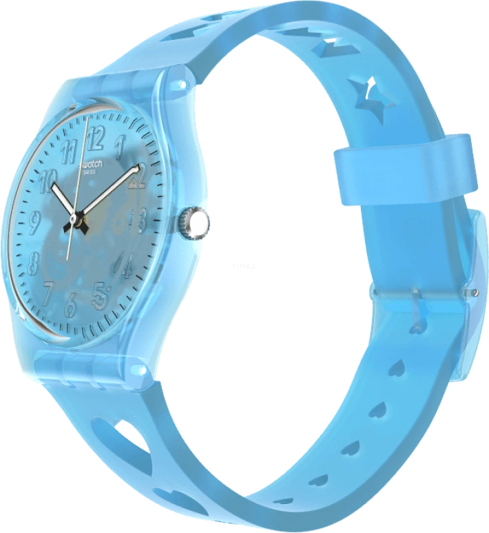 Swatch,Originals 34mm,34mm,Plastic,Blue,Open,GZ353