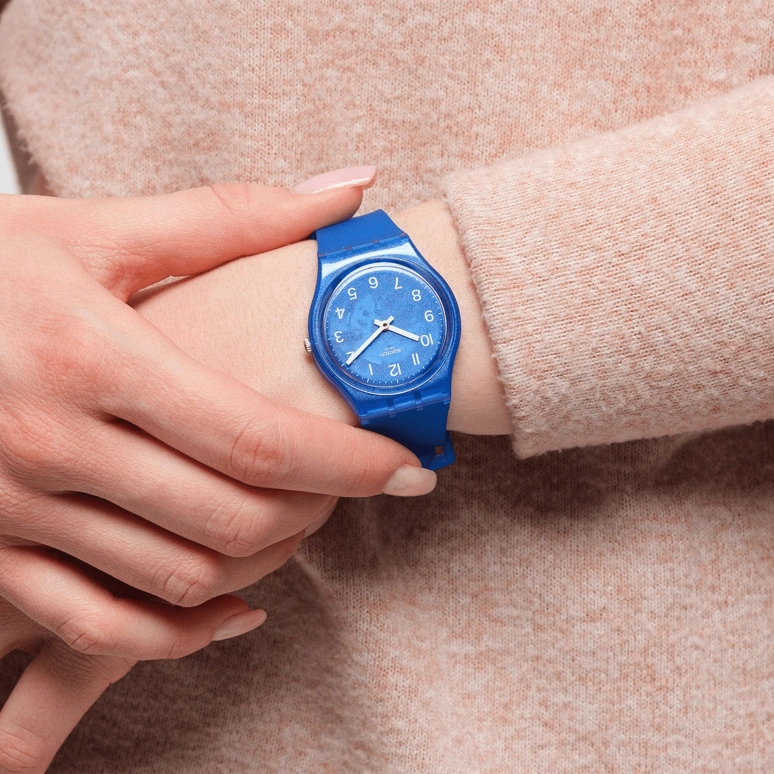 Swatch,Originals 34mm,34mm,Blue,Open,GL124
