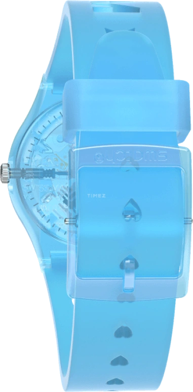 Swatch,Originals 34mm,34mm,Plastic,Blue,Open,GZ353