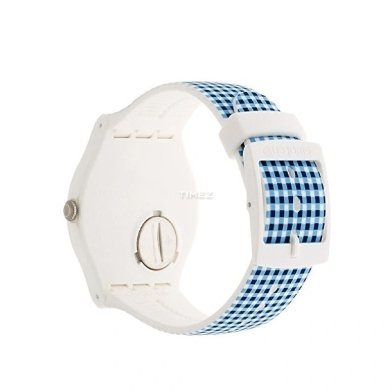 Swatch,Originals 41mm,41mm,Plastic,Beige,Quartz,Sapphire,Crystal Glass,Round,SUOW118