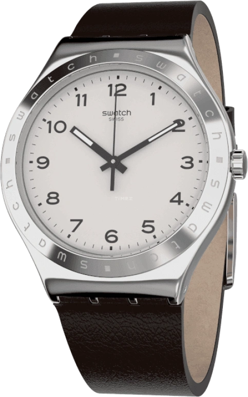 Swatch,IRONY 42.70mm,42.70mm,Stainless Steel,Silver White,YWS101