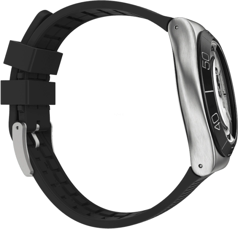 Swatch,IRONY 43mm,43mm,Stainless Steel,Black,Silver,YVS486