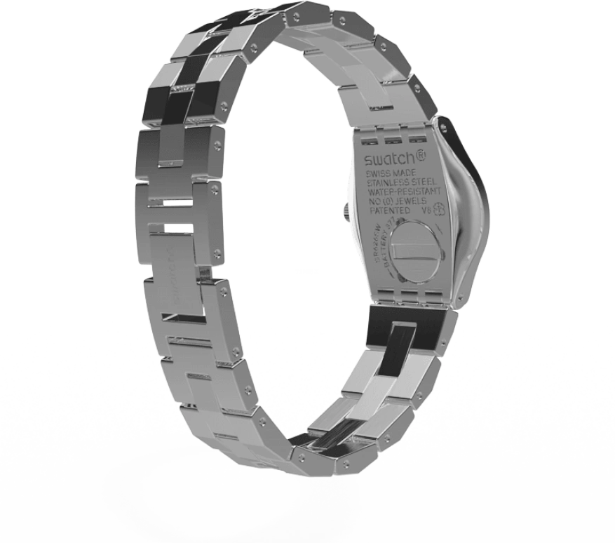 Swatch,IRONY 25mm,25mm,Stainless Steel,Silver,YSS300G