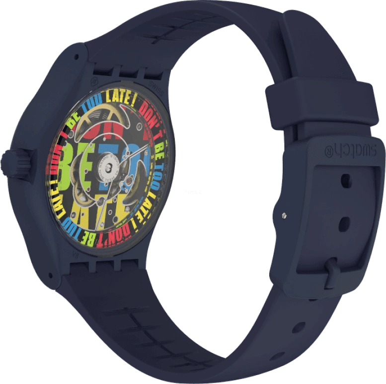 Swatch,Originals 42mm,42mm,Bioceramic,Blue,Quartz,Sapphire,Crystal Glass,Round,SO30N400