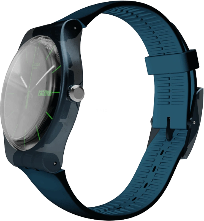 Swatch,CLASSIC 41mm,41mm,Plastic,Blue,SUON700