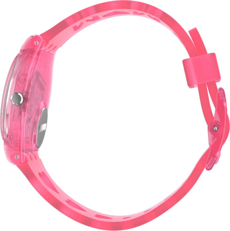Swatch,Originals 34mm,34mm,Plastic,Pink,Sapphire,Crystal Glass,Open,GZ354