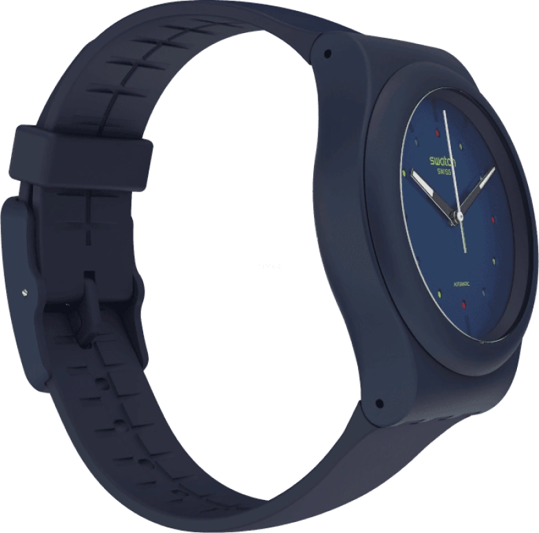 Swatch,Originals 42mm,42mm,Bioceramic,Blue,Quartz,Sapphire,Crystal Glass,Round,SO30N400
