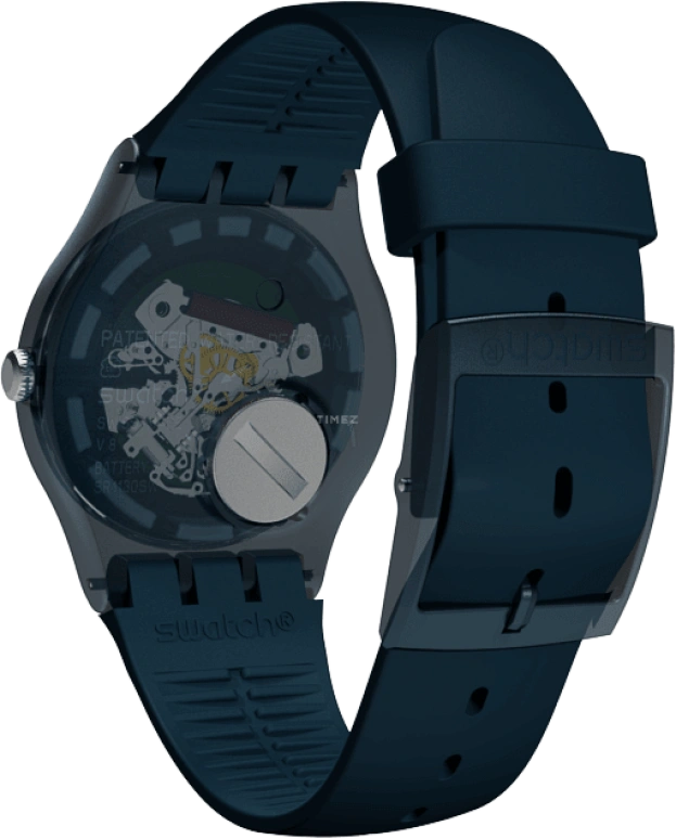 Swatch,CLASSIC 41mm,41mm,Plastic,Blue,SUON700