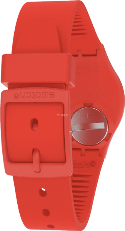 Swatch,Originals 39.20mm,39.20mm,Plastic,Red,Sapphire,Crystal Glass,Closed,GR713