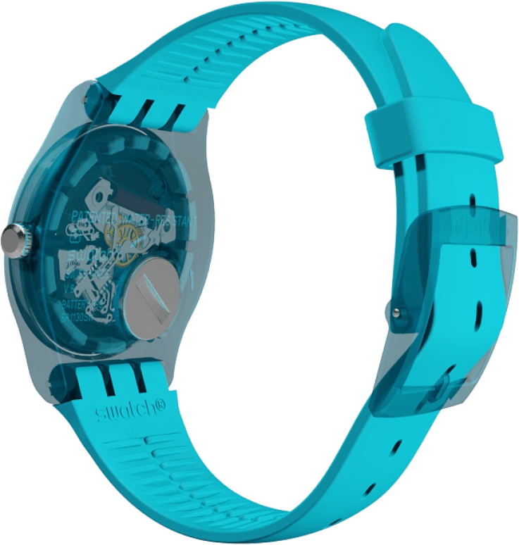 Swatch,Originals 41mm,41mm,Plastic,Blue,SUOL700