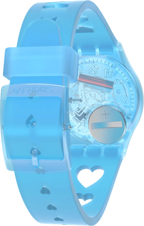 Swatch,Originals 34mm,34mm,Plastic,Blue,Open,GZ353