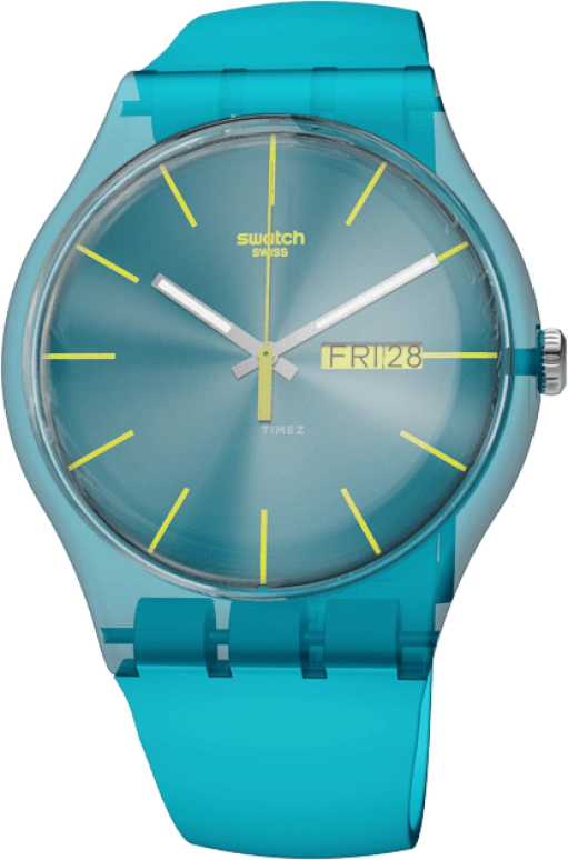 Swatch,Originals 41mm,41mm,Plastic,Blue,SUOL700