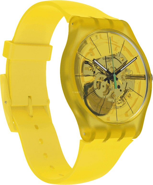 Swatch,Originals 41x47.40mm,41x47.40mm,Plastic,Yellow,SUOJ108