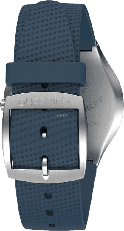 Swatch,SKIN 42mm,42mm,Stainless Steel,Blue,Quartz,Round,Silver,SS07S102