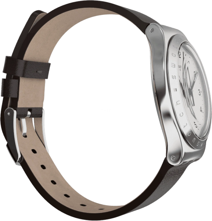 Swatch,IRONY 42.70mm,42.70mm,Stainless Steel,Silver White,YWS101