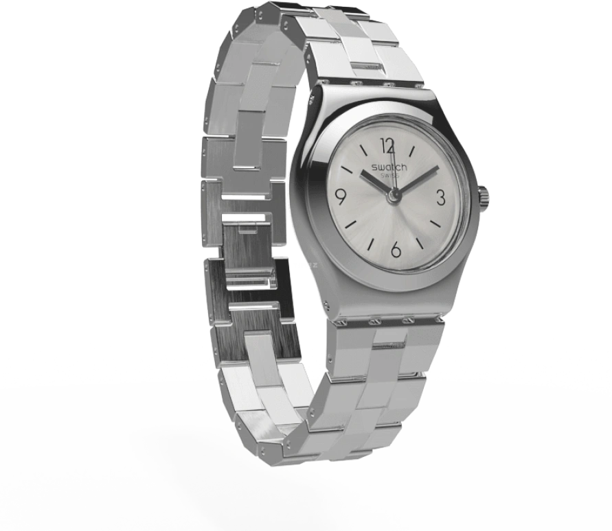 Swatch,IRONY 25mm,25mm,Stainless Steel,Silver,YSS300G