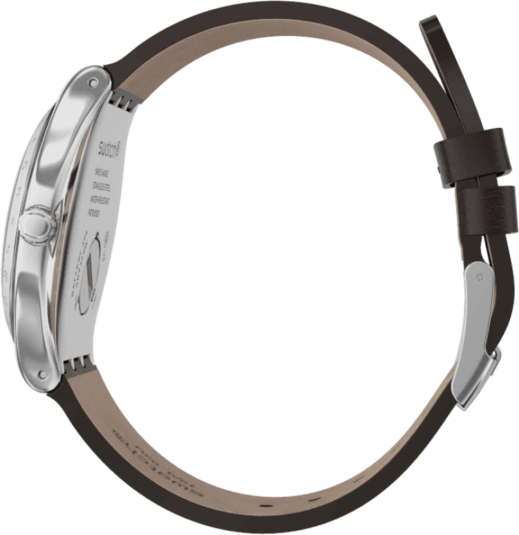 Swatch,IRONY 42.70mm,42.70mm,Stainless Steel,Silver White,YWS101