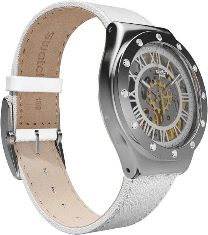 Swatch,IRONY 37.40mm,37.40mm,Stainless Steel,Silver,YAS109