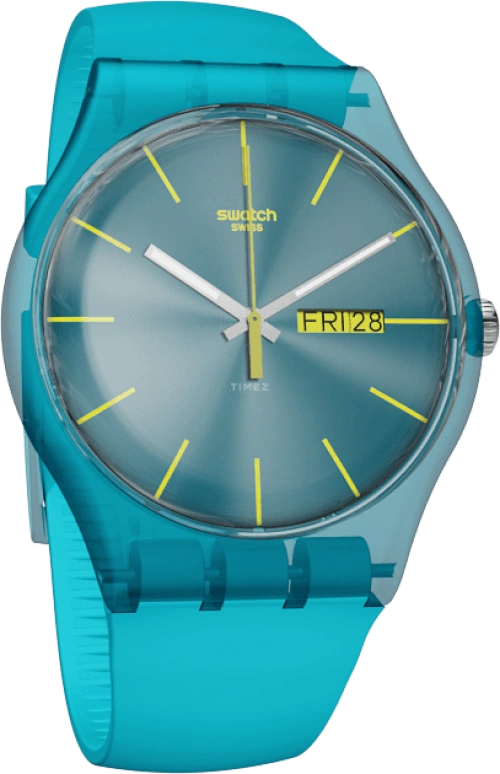 Swatch,Originals 41mm,41mm,Plastic,Blue,SUOL700