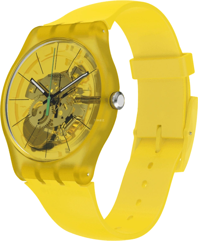 Swatch,Originals 41x47.40mm,41x47.40mm,Plastic,Yellow,SUOJ108