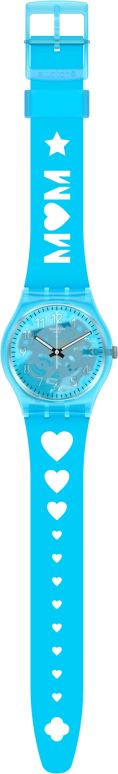 Swatch,Originals 34mm,34mm,Plastic,Blue,Open,GZ353