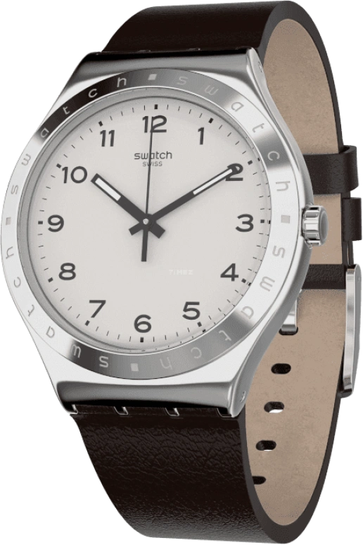 Swatch,IRONY 42.70mm,42.70mm,Stainless Steel,Silver White,YWS101