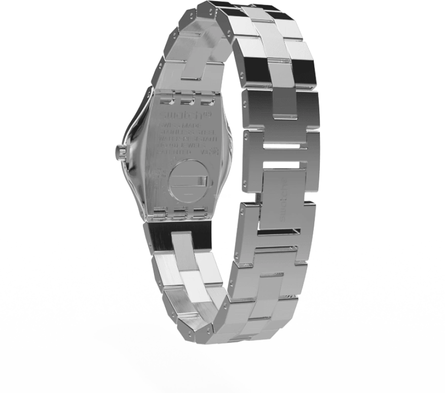 Swatch,IRONY 25mm,25mm,Stainless Steel,Silver,YSS300G
