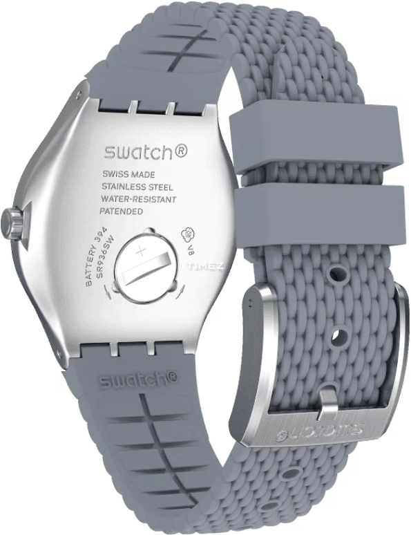 Swatch,IRONY 42.70mm,42.70mm,Stainless Steel,Grey,Quartz,Day,Tonneau,YWS447