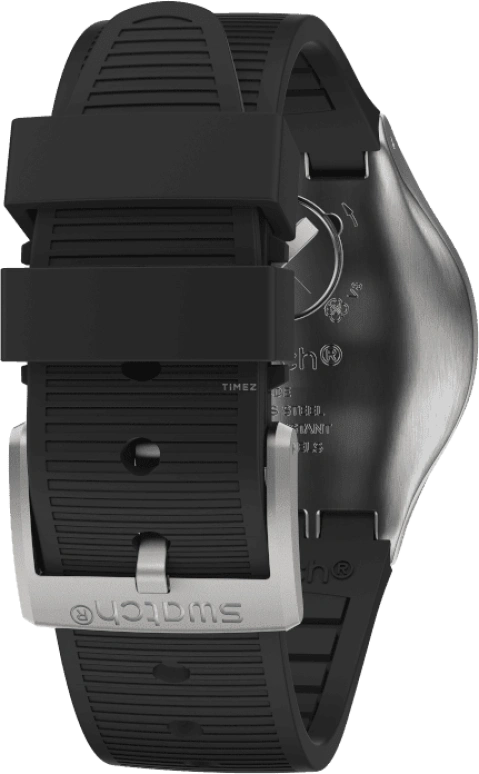 Swatch,IRONY 43mm,43mm,Stainless Steel,Black,Silver,YVS486