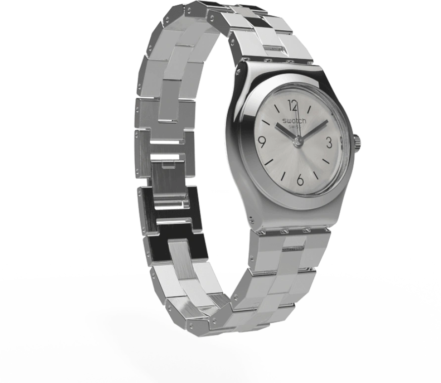 Swatch,IRONY 25mm,25mm,Stainless Steel,Silver,YSS300G
