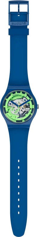 Swatch,Originals 41mm,41mm,Plastic,Green,Quartz,Round,Blue,SUON147