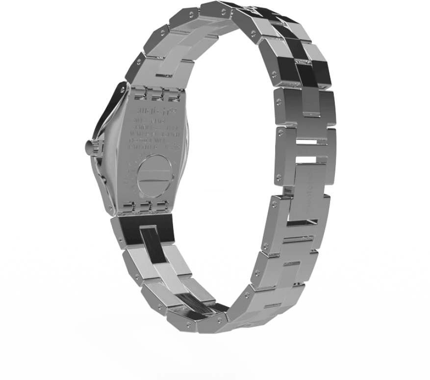 Swatch,IRONY 25mm,25mm,Stainless Steel,Silver,YSS300G