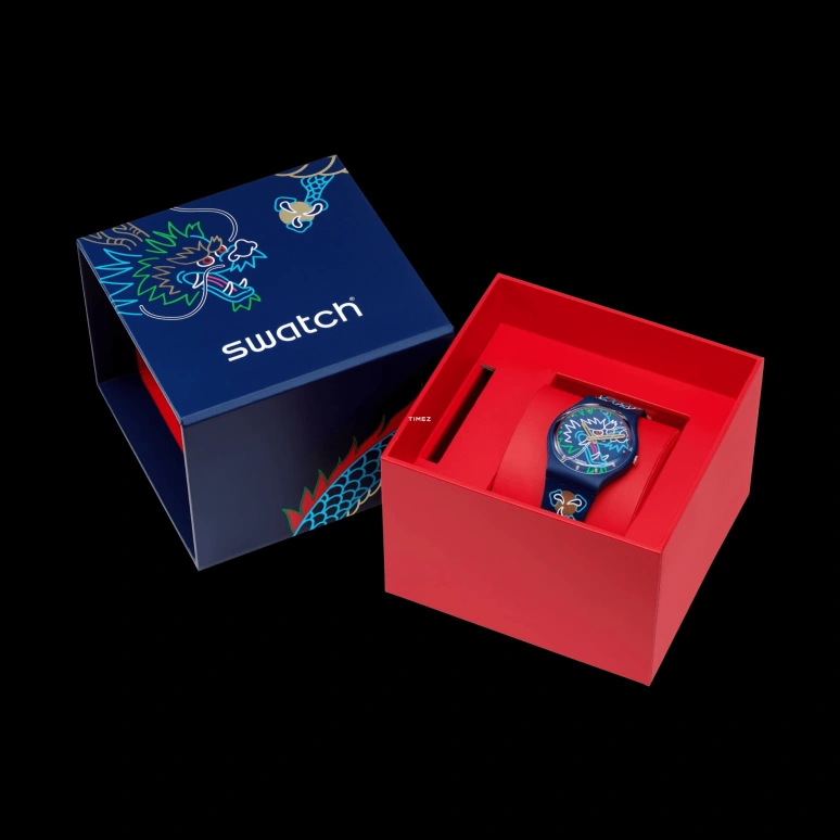 Swatch,Originals 34mm,34mm,Bio-sourced,Blue,Quartz,Round,SO28Z125