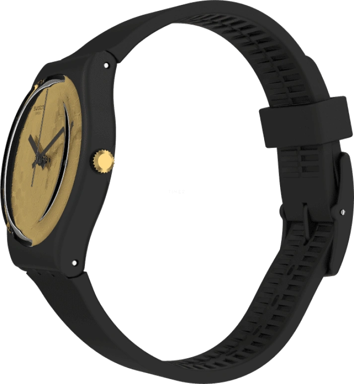 Swatch,Originals 34mm,34mm,Plastic,Gold,Sapphire,Crystal Glass,GB323