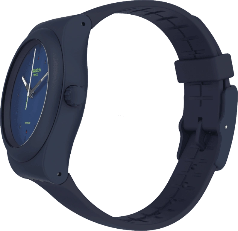 Swatch,Originals 42mm,42mm,Bioceramic,Blue,Quartz,Sapphire,Crystal Glass,Round,SO30N400