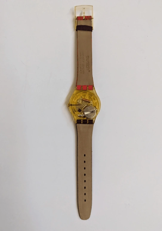 斯沃琪,其它 34毫米,34毫米,塑料,多色,石英,蓝宝石,水晶玻璃,酒桶形,GJ113