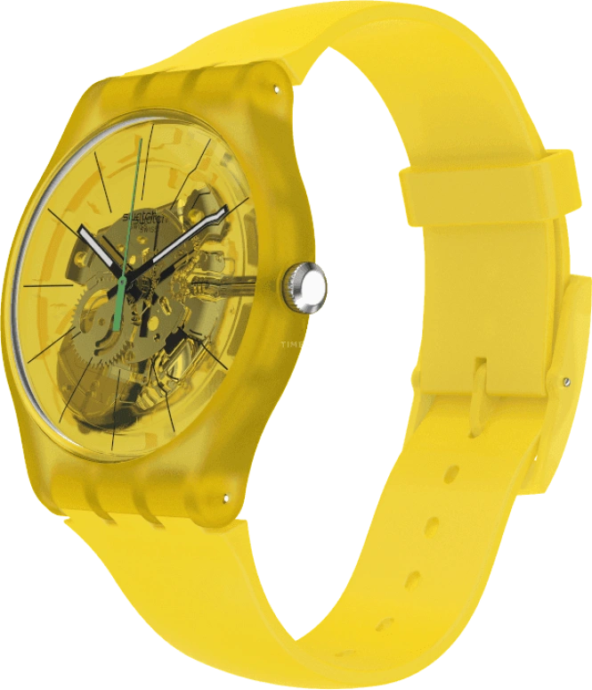 Swatch,Originals 41x47.40mm,41x47.40mm,Plastic,Yellow,SUOJ108